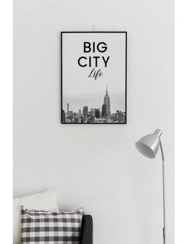 New York poster with the inscription Big City Life in the Scandinavian style New York poster with the inscription Big City Life in the Scandinavian style