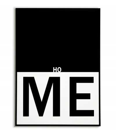Plakat do domu z napisem - Home - grafika do ramki