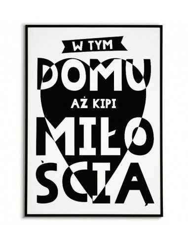 Plakat motywacyjny czarno biały z napisem Plakat motywacyjny czarno biały z napisem