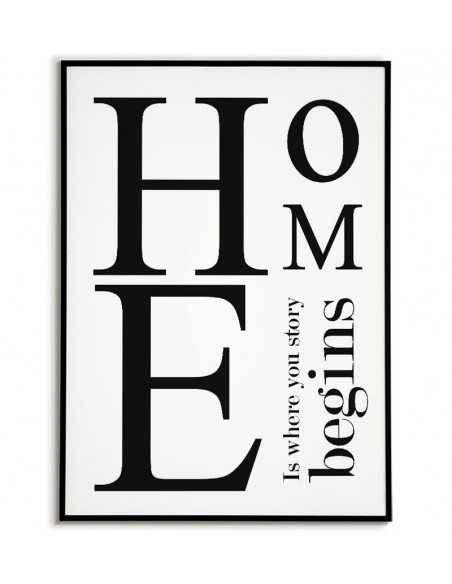 Plakat motywacyjny home Plakat motywacyjny home