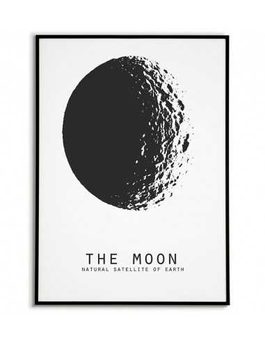 plakat z księżycem, księżyc, plakat z kosmosem, plakaty do domu, obrazek, planeta