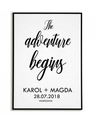 Wedding poster with the name and the... Wedding poster with the name and the...