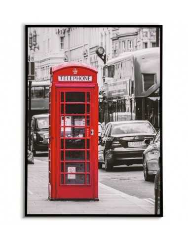 Poster, English red phone booth