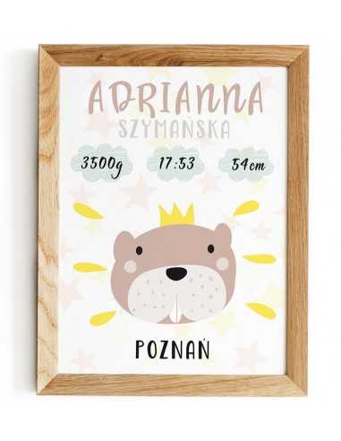 Beautiful child's certificate with a... Beautiful child's certificate with a...