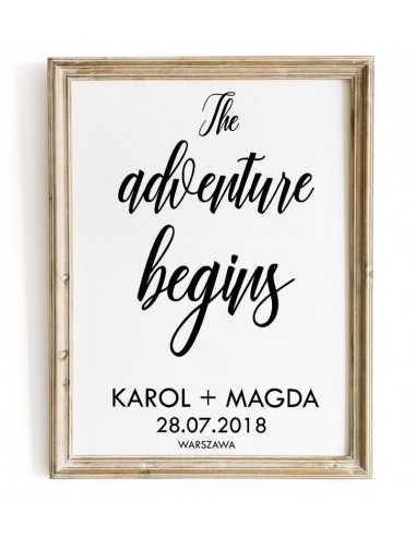 Wedding poster with the name and the... Wedding poster with the name and the...