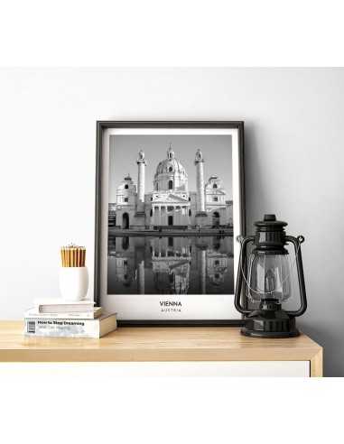 VIENNA - A poster with a photo and... VIENNA - A poster with a photo and...