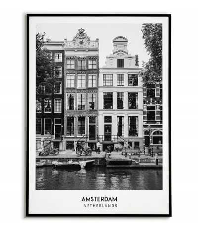 AMSTERDAM - A black and...