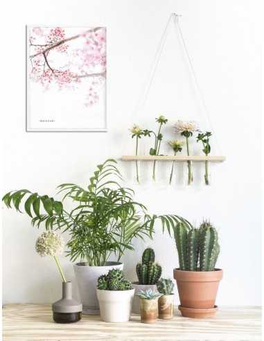Poster with a tree of blooming cherry... Poster with a tree of blooming cherry...