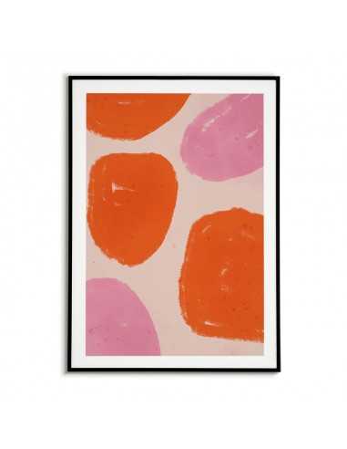 plakat skandynawski abstrakcja farbą wzór z kołami kolorowy plakat skandynawski abstrakcja farbą wzór z kołami kolorowy