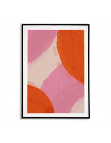 Scandinavian poster abstraction with paint pattern with circles Scandinavian poster abstraction with paint pattern with circles