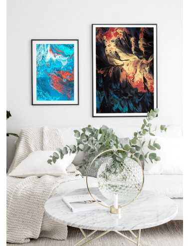 Scandinavian poster - Blue abstraction Scandinavian poster - Blue abstraction
