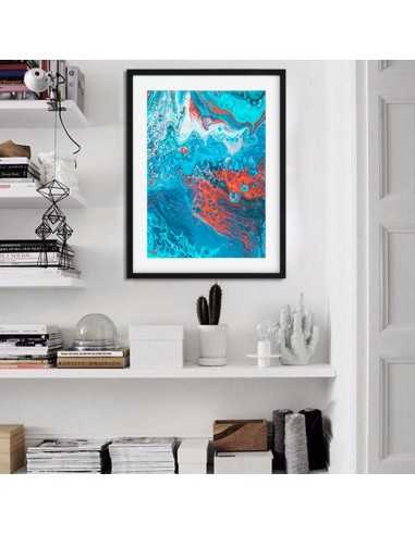 Scandinavian poster - Blue abstraction Scandinavian poster - Blue abstraction