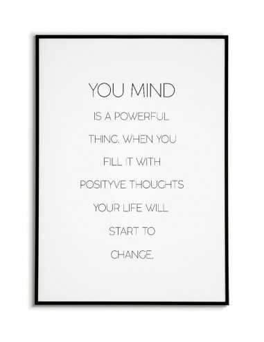 Scandinavian poster with quote - Mind