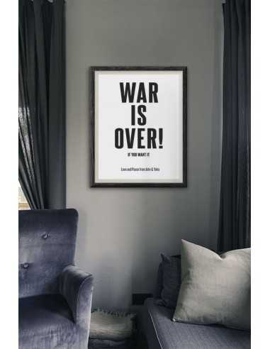 Legendary poster "WAR IS OVER" by John Lennon and Yoko Ono. Legendary poster "WAR IS OVER" by John Lennon and Yoko Ono.