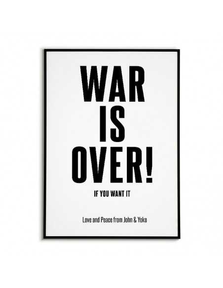 Legendary poster "WAR IS OVER" by John Lennon and Yoko Ono.