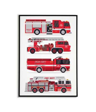 Plakat straży pożarnej -...