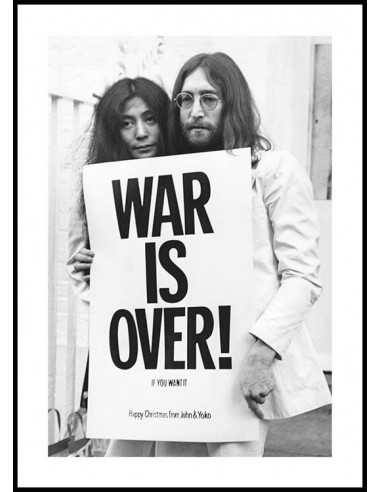 Legendary poster "WAR IS OVER" by John Lennon and Yoko Ono. Legendary poster "WAR IS OVER" by John Lennon and Yoko Ono.