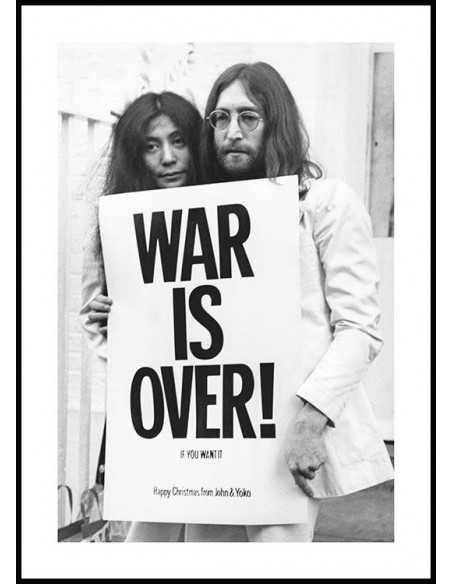 Legendary poster "WAR IS OVER" by John Lennon and Yoko Ono.