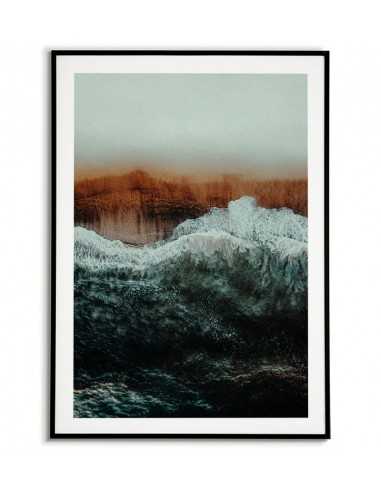 Poster Ocean waves on the beach -... Poster Ocean waves on the beach -...