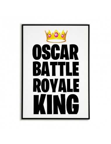 Plakat personalizowany dla gracza z imieniem i koroną. Inspirowany grami typu Battle Royale tj. Fortnite, Apex Plakat personalizowany dla gracza z imieniem i koroną. Inspirowany grami typu Battle Royale tj. Fortnite, Apex