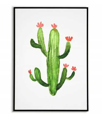 Cactus with red flowers...
