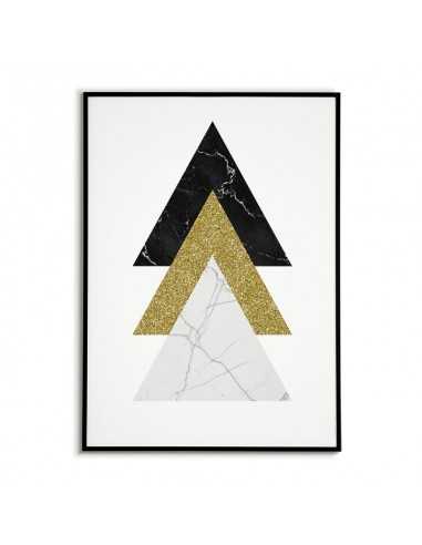 Geometric poster - triangles and gold... Geometric poster - triangles and gold...