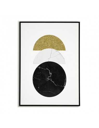 Geometric poster - circles and gold -... Geometric poster - circles and gold -...