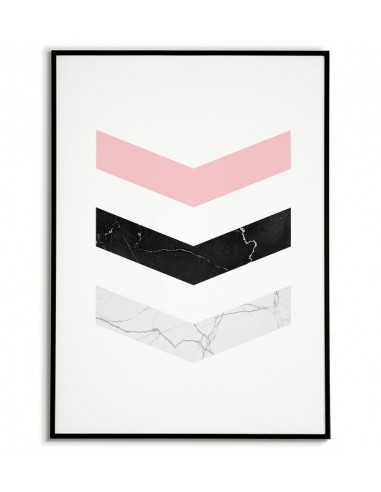 Geometric poster on the wall - Arrows...