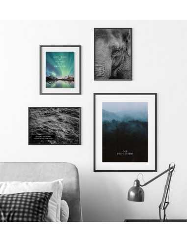 Plakat motywacyjny z czarnobiałą fotografią i napisem "aby dojść do źródła trzeba płynąć pod prąd" Plakat motywacyjny z czarnobiałą fotografią i napisem "aby dojść do źródła trzeba płynąć pod prąd"