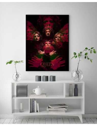Queen poster. Author's Graphic a picture to the frame made in a modern style. Queen poster. Author's Graphic a picture to the frame made in a modern style.