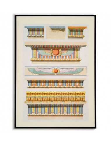 plakat egipt. Architektura starożytnego egiptu na pięknej ilustracji w stylu vintage. plakat egipt. Architektura starożytnego egiptu na pięknej ilustracji w stylu vintage.