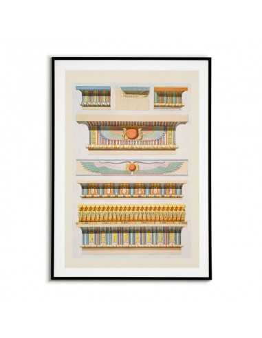 plakat egipt. Architektura starożytnego egiptu na pięknej ilustracji w stylu vintage. plakat egipt. Architektura starożytnego egiptu na pięknej ilustracji w stylu vintage.