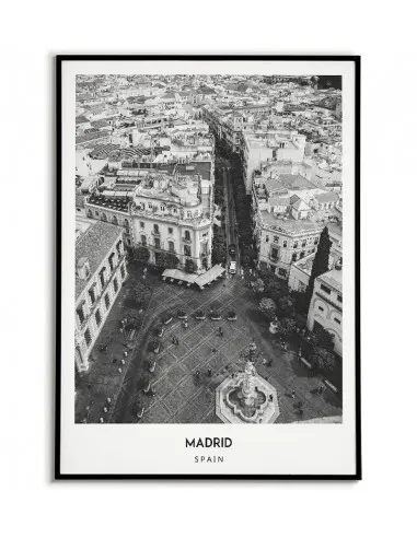 Plakat Miasto - Madryt - Hiszpania -...