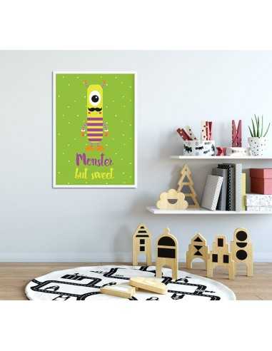 obrazek dla dziecka, plakat dla dziecka, plakat z potworkiem, słodki potworek, obrazek dla dziecka, plakat dla dziecka, plakat z potworkiem, słodki potworek,