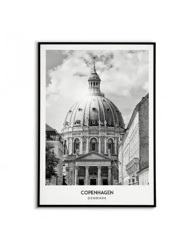 Plakat z miastem Kopenhaga w Danii, Grafika na ścianę obraz. czarno biała fotografia na ścianę. Plakat z miastem Kopenhaga w Danii, Grafika na ścianę obraz. czarno biała fotografia na ścianę.