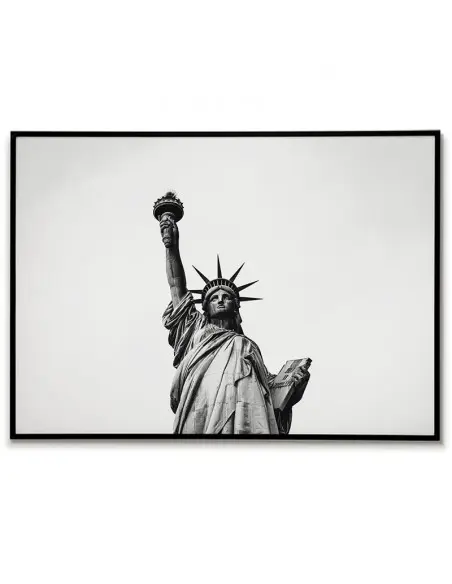 The Statue of Liberty in New York City poster. Black and white photography for the living room or bedroom.