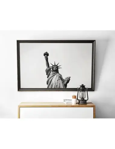 The Statue of Liberty in New York City poster. Black and white photography for the living room or bedroom. The Statue of Liberty in New York City poster. Black and white photography for the living room or bedroom.
