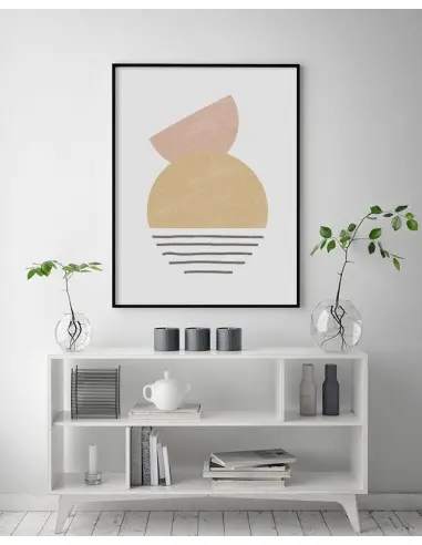 Nowoczesny plakat w minimalistycznym stylu. Plakat z abstrakcyjnymi wzorami i delikatnymi pastelowymi kolorami Nowoczesny plakat w minimalistycznym stylu. Plakat z abstrakcyjnymi wzorami i delikatnymi pastelowymi kolorami