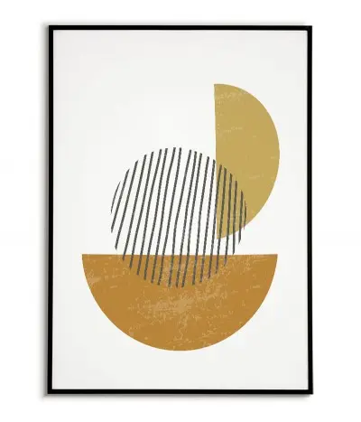 Nowoczesny plakat w minimalistycznym stylu. Plakat z abstrakcyjnymi wzorami i delikatnymi pastelowymi kolorami