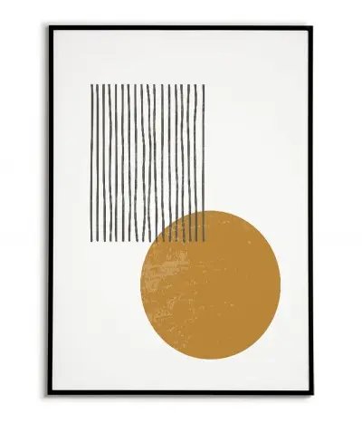 Nowoczesny plakat w minimalistycznym stylu. Plakat z abstrakcyjnymi wzorami i delikatnymi pastelowymi kolorami