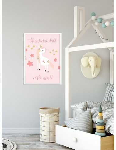 obrazek dla dziecka z jednorożcem, plakat dla dziecka jednorożec obrazek dla dziecka z jednorożcem, plakat dla dziecka jednorożec