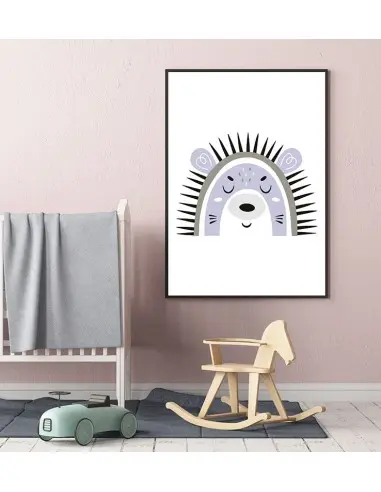 Plakat dla dziecka z jeżem w nowoczesnym stylu. Grafika do ramki idealna do pokoju dziecięcego. Plakat dla dziecka z jeżem w nowoczesnym stylu. Grafika do ramki idealna do pokoju dziecięcego.