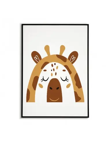 A poster for a child with a giraffe in a modern style. Frame graphics perfect for a child's room. A poster for a child with a giraffe in a modern style. Frame graphics perfect for a child's room.