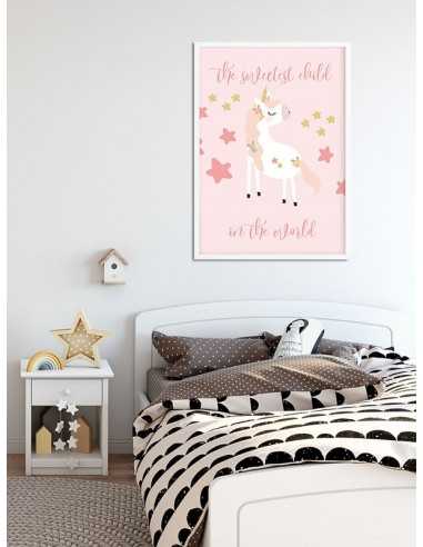 obrazek dla dziecka z jednorożcem, plakat dla dziecka jednorożec obrazek dla dziecka z jednorożcem, plakat dla dziecka jednorożec