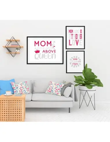 A poster, graphics for a frame for mom with the inscription "Mom is a title higher than queen". Perfect poster for mother's day A poster, graphics for a frame for mom with the inscription "Mom is a title higher than queen". Perfect poster for mother's day