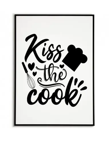 A poster for the kitchen with the...