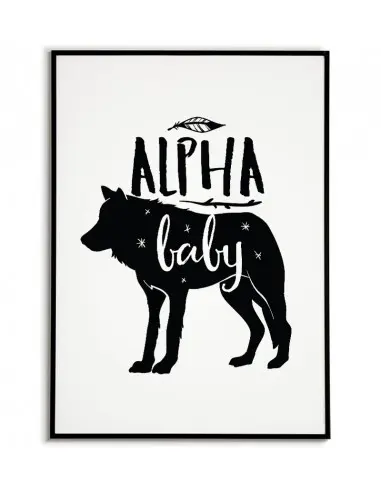 A poster for children with a wolf and...