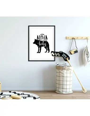 A poster for children with a wolf and... A poster for children with a wolf and...