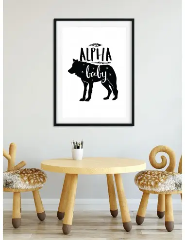 A poster for children with a wolf and... A poster for children with a wolf and...