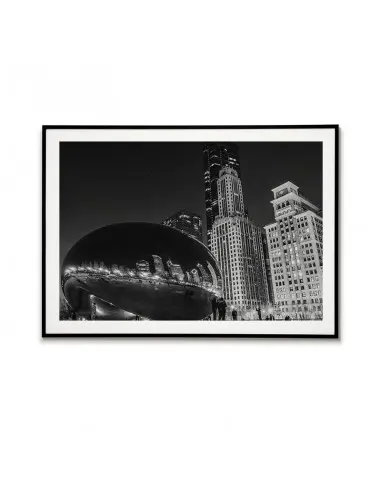 Poster with the city of Chicago USA,... Poster with the city of Chicago USA,...